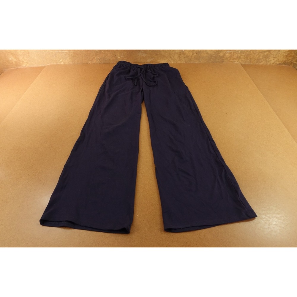Darong Womens Size XS Navy Blue Drawstring Waist Wide Leg Lounge Pants New